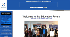 Desktop Screenshot of educationforum.co.uk