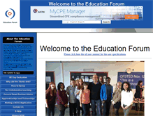 Tablet Screenshot of educationforum.co.uk